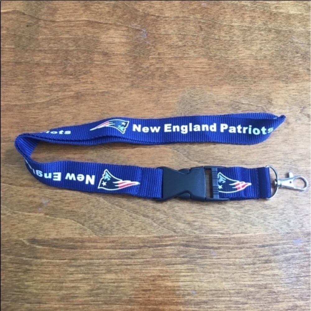 New New England Patriots Lanyard ID Badge Holder